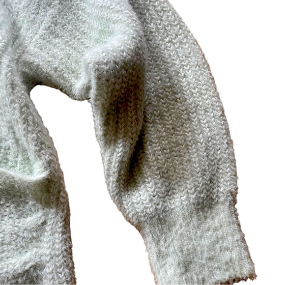 Urban Outfitters | Kane Wrap Sweater Mint Green Cozy Small - Picture 5 of 8